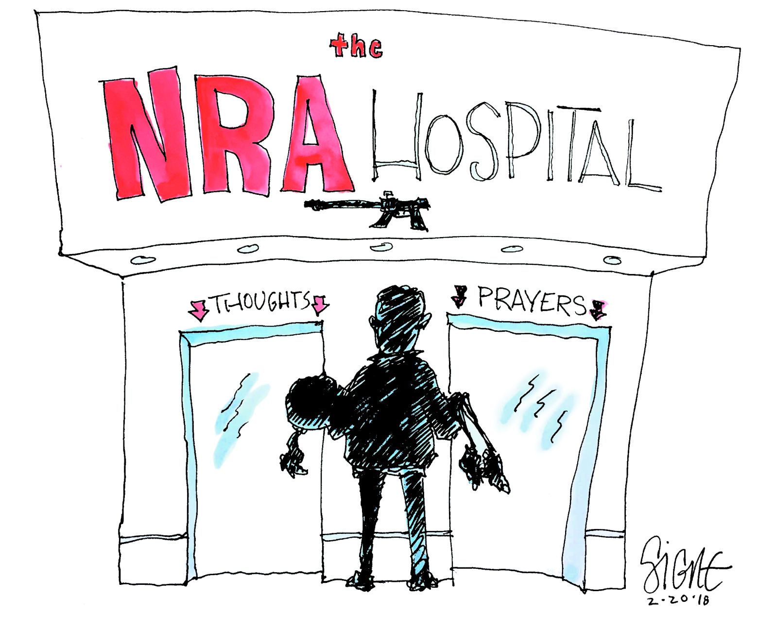 Signe Wilkinson editorial cartoon